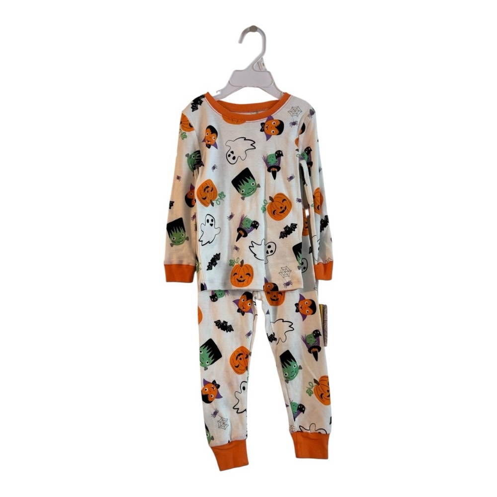 Tommy Bahama Kids White Orange Halloween Pajama Set , Halloween Pajamas